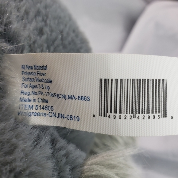Walgreens Gray Schnauzer Dog Plush Stuffed Animal 14 Inch Sitting 2019 - Picture 7 of 8